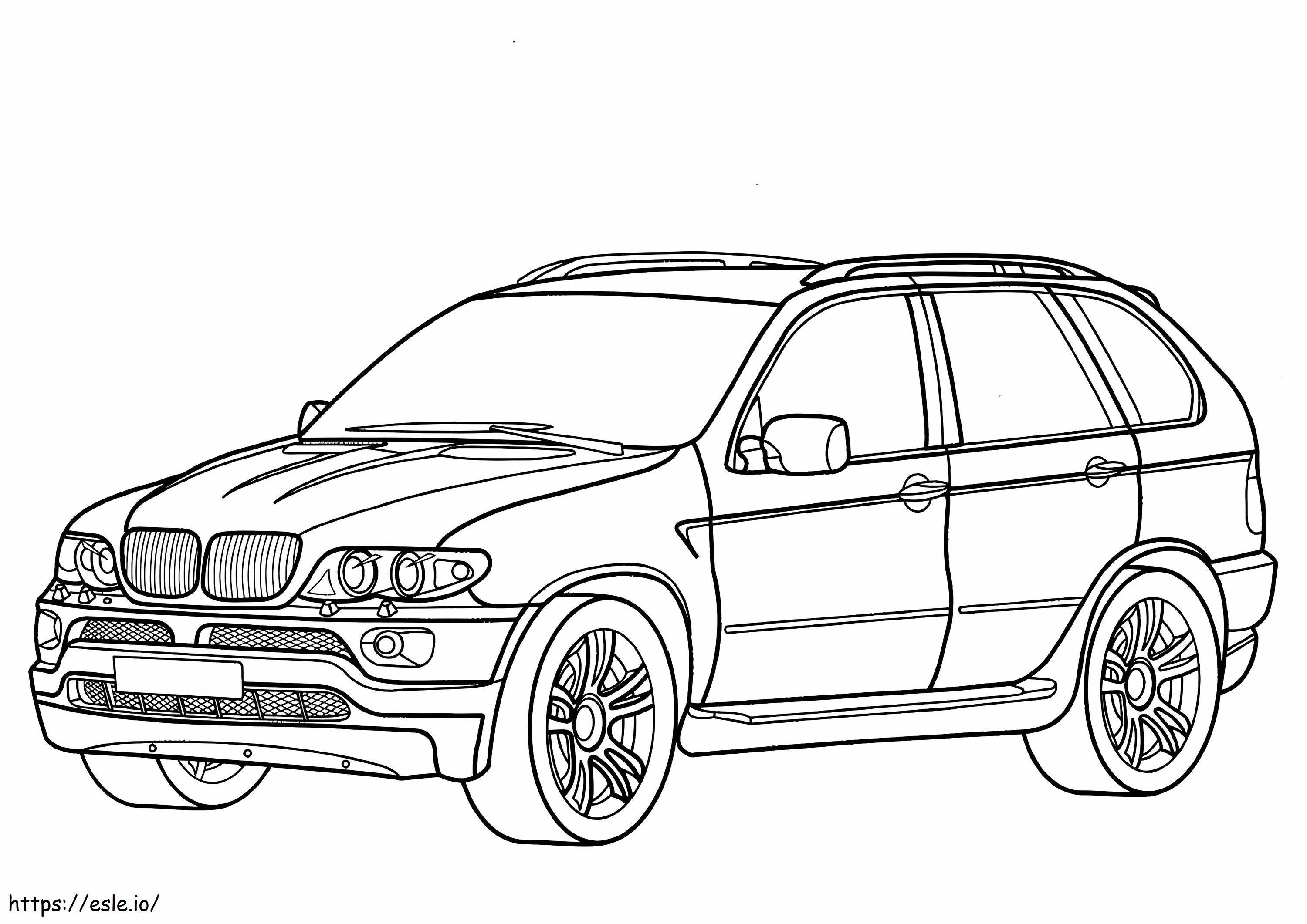 Bmw X5 coloring page