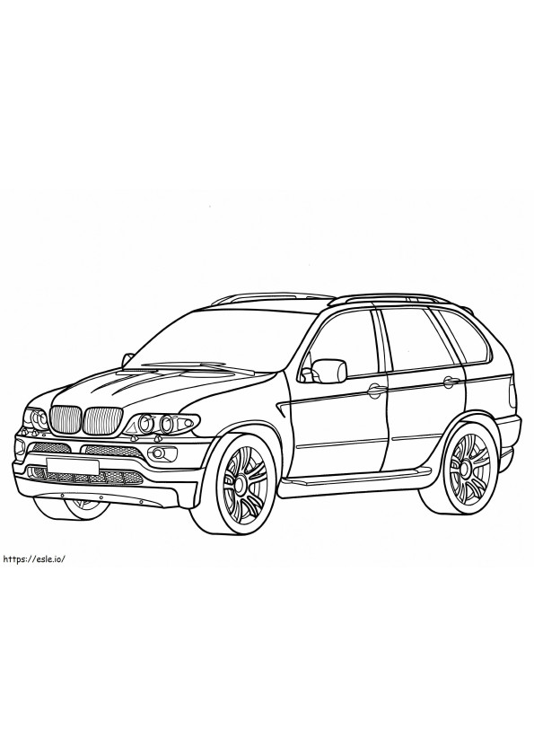 BMW X5 ぬりえ - 塗り絵