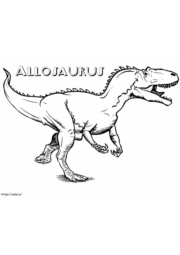 Allosaurus 3 boyama