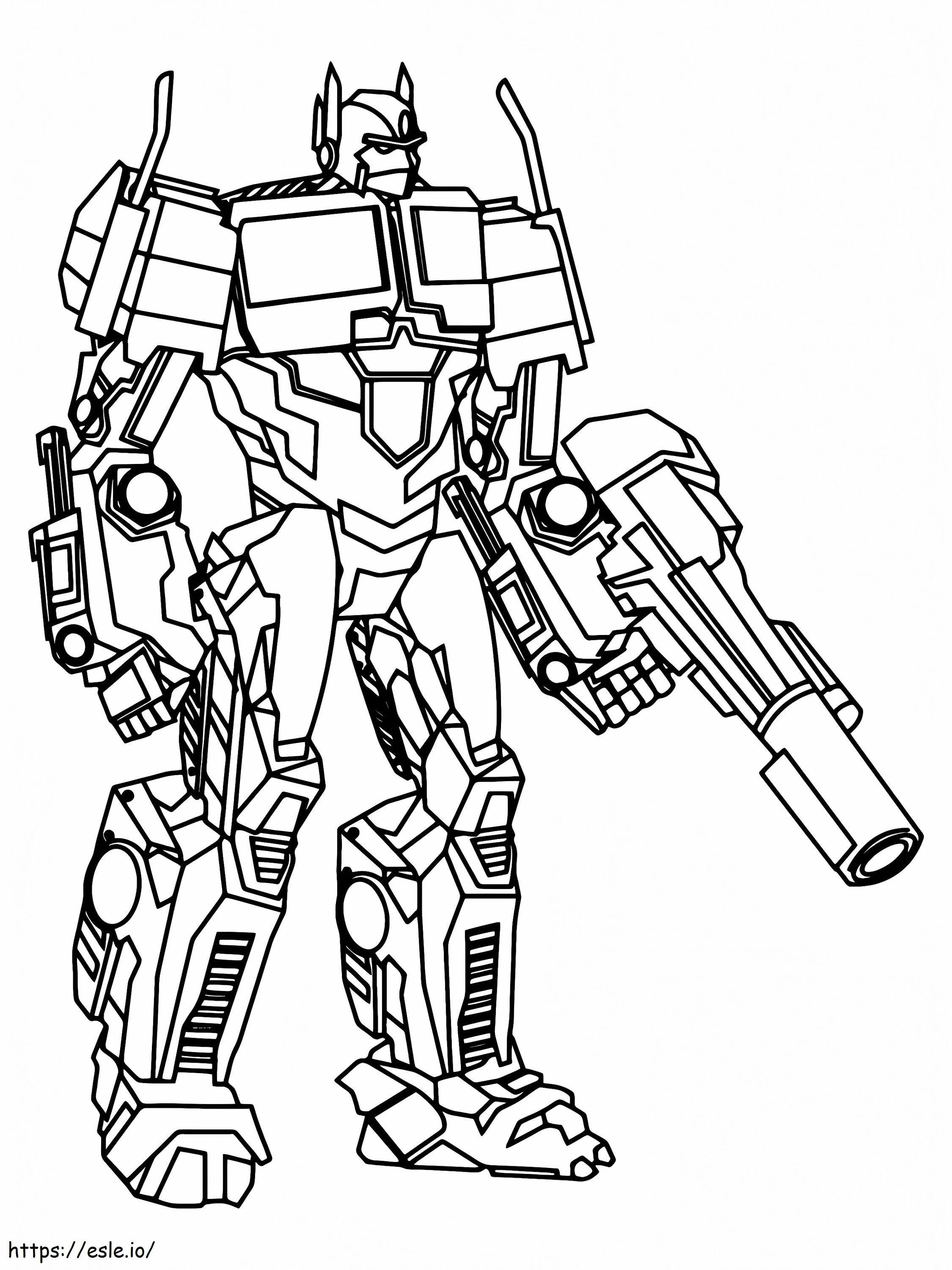 Warrior Bumblebee coloring page