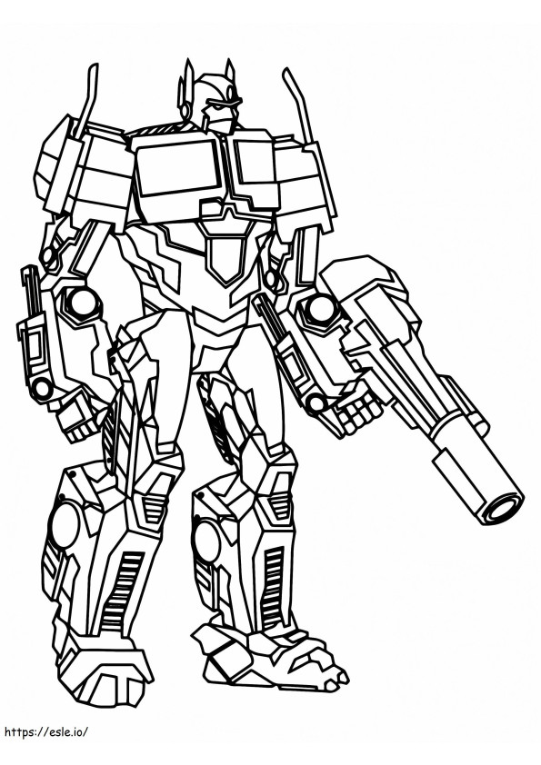 Warrior Bumblebee coloring page