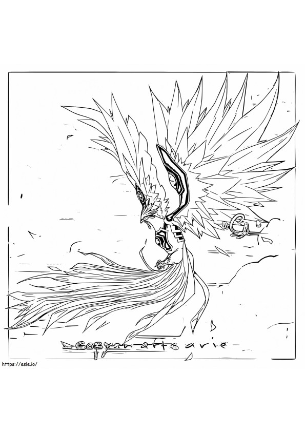 Phoenix 4 coloring page