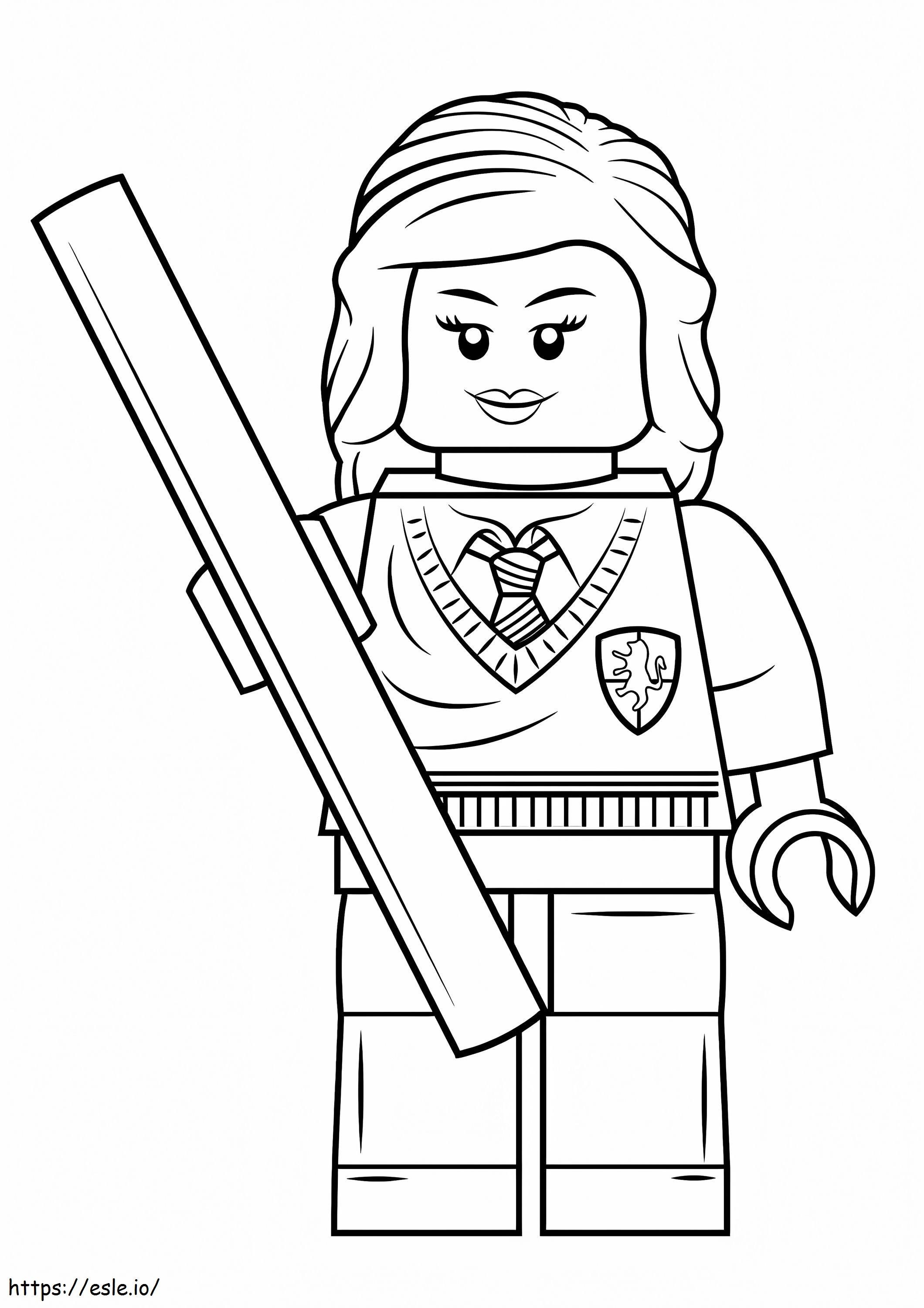 Lego Hermione Granger coloring page