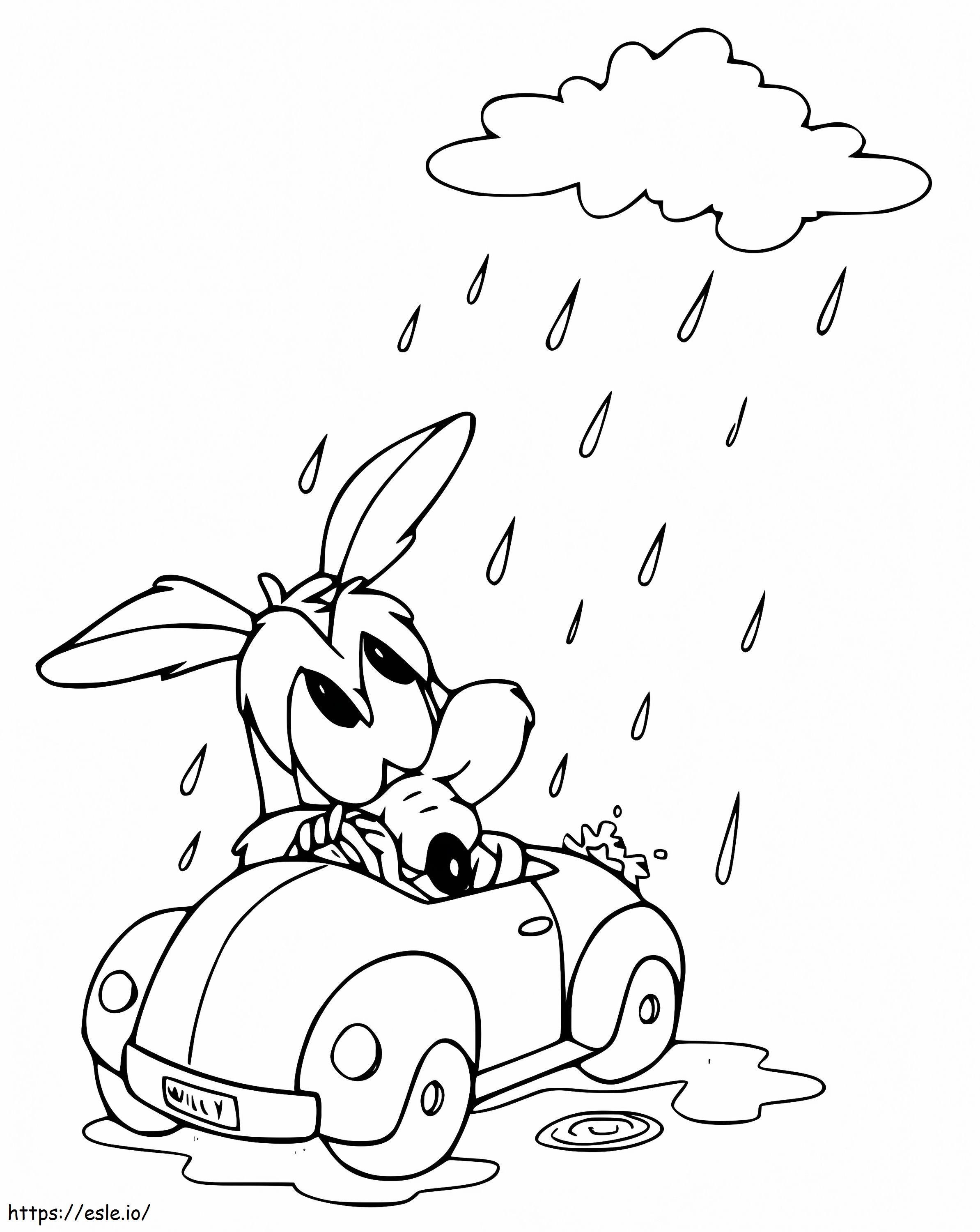 Printable Baby Wile E Coyote Coloring Page