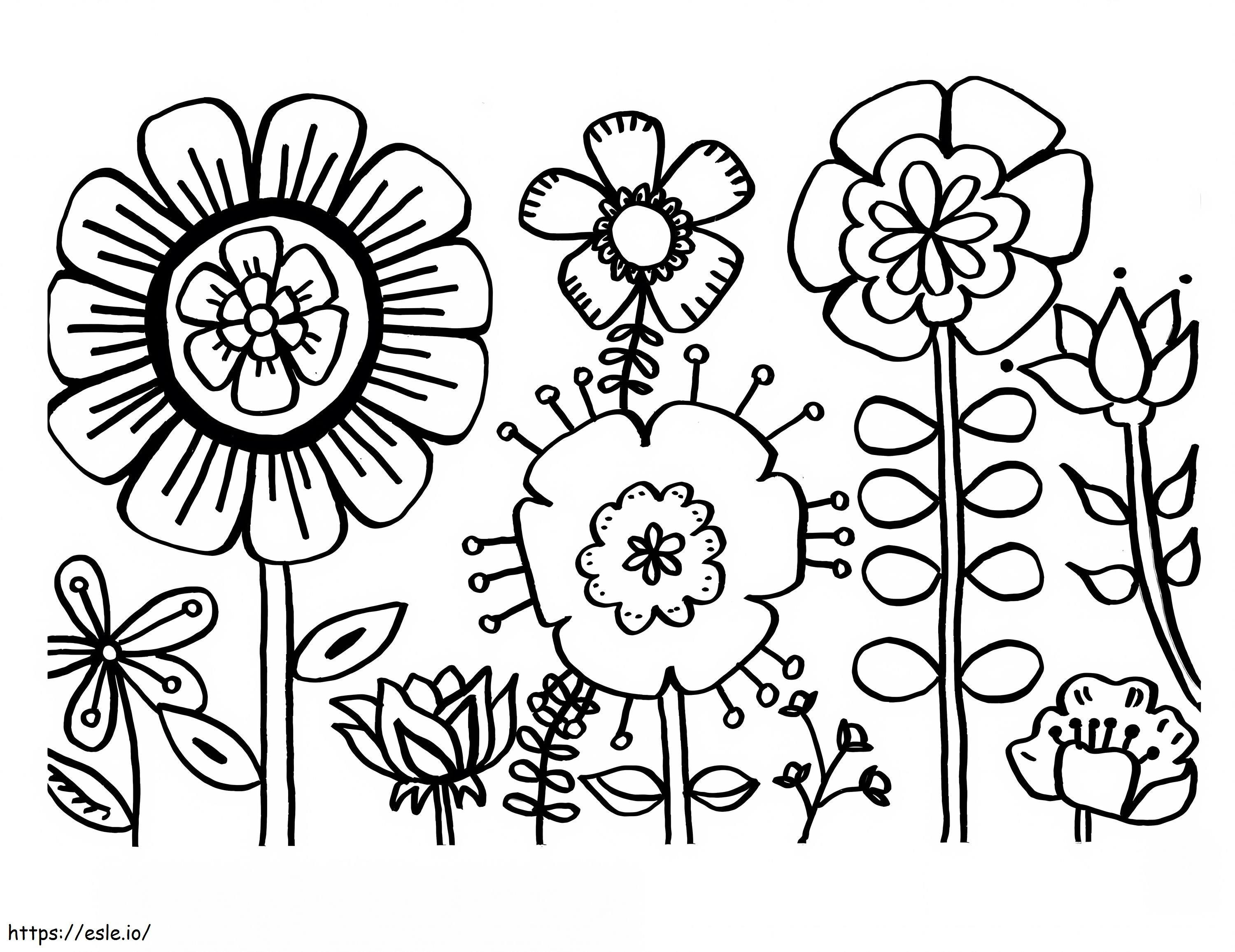 Fresh Flower coloring page