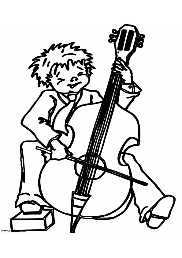Ragazzo che suona il violoncello