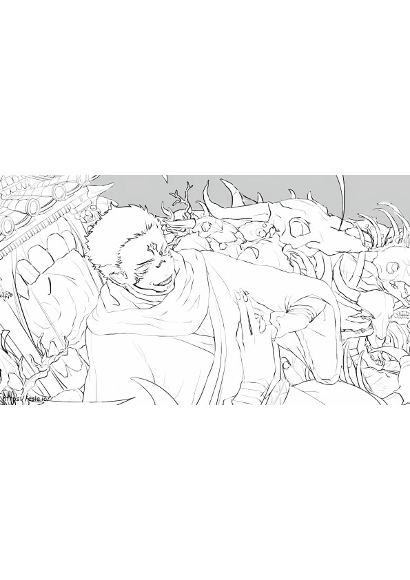 Evil Tribe coloring page