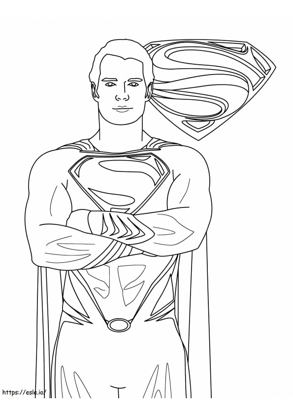 Hyvä Superman värityskuva