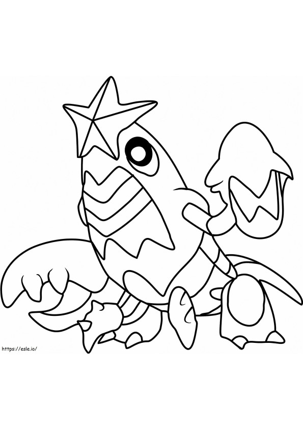 Coloriage Pokémon Crawdaunt à imprimer dessin