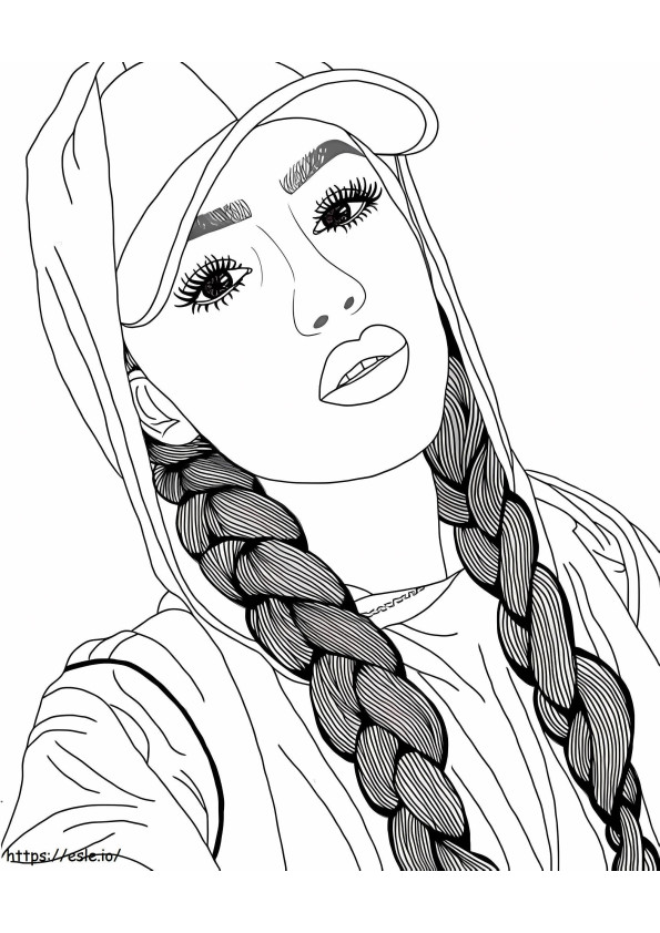 Selfie Guay Tumblr coloring page
