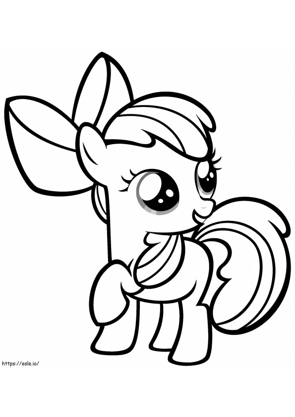 Cute Little Pony coloring page
