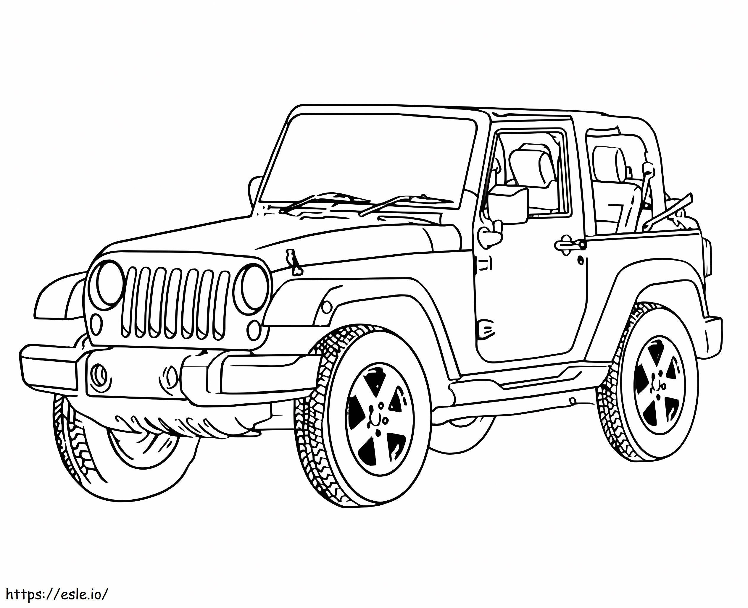 Jeep To Print coloring page