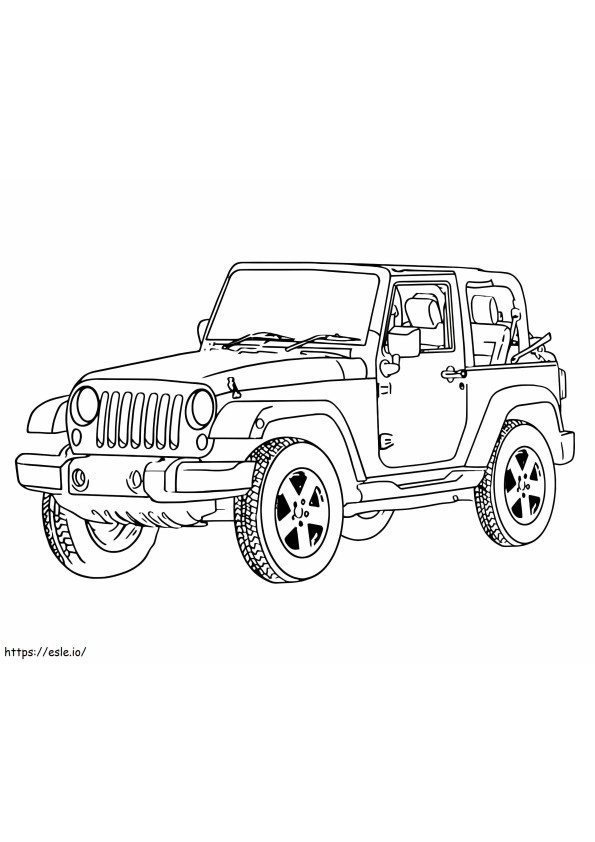 Jeep To Print coloring page