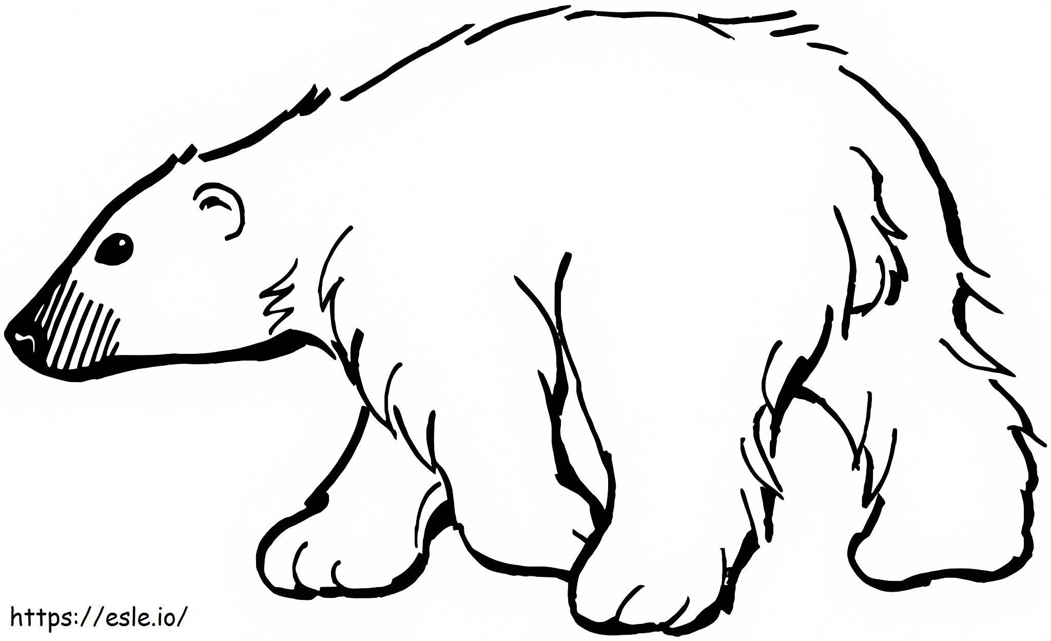Normal Ice Bear coloring page
