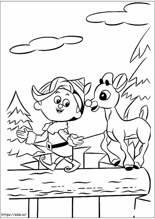 Rudolph 11 coloring page
