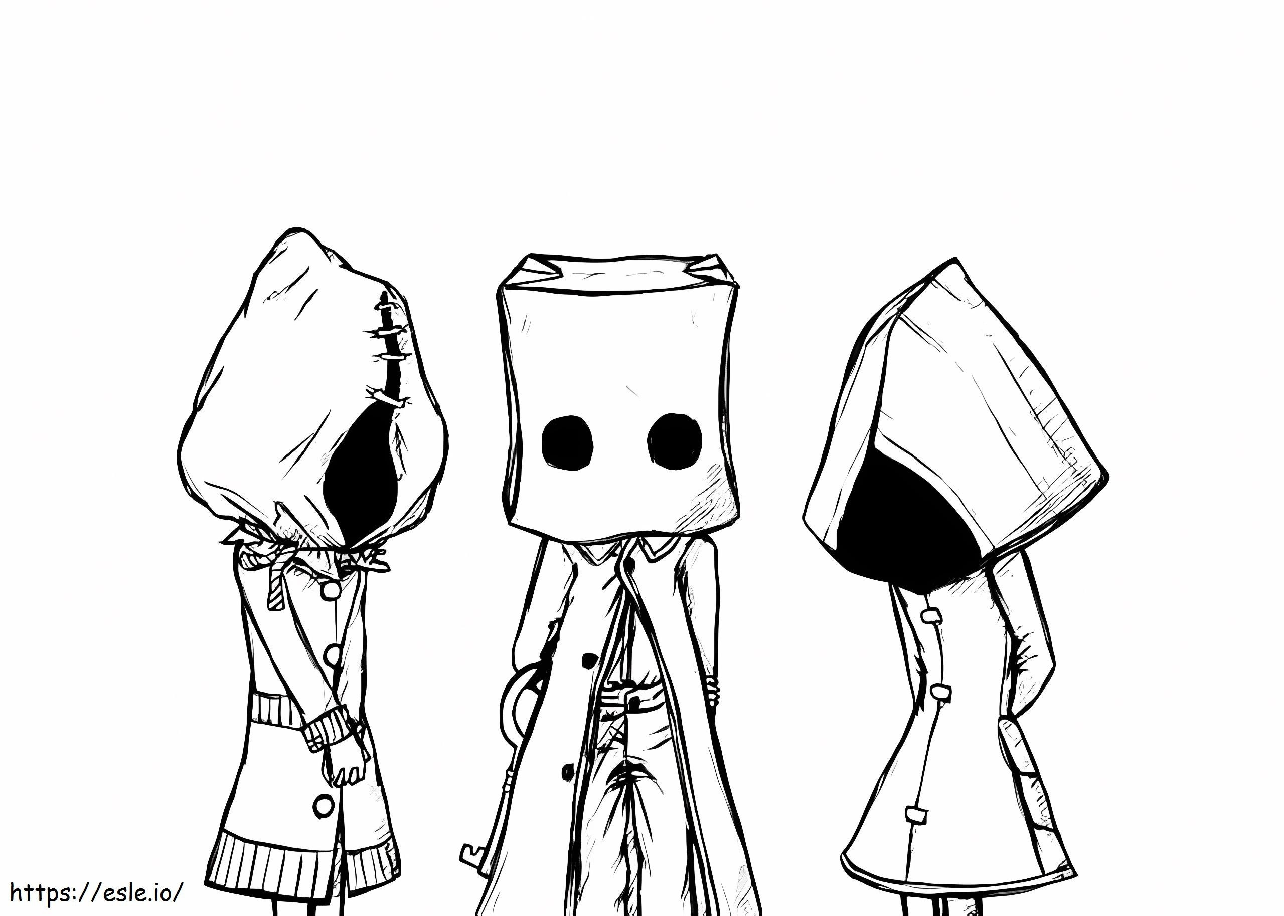 Characters In Little Nightmares coloring page