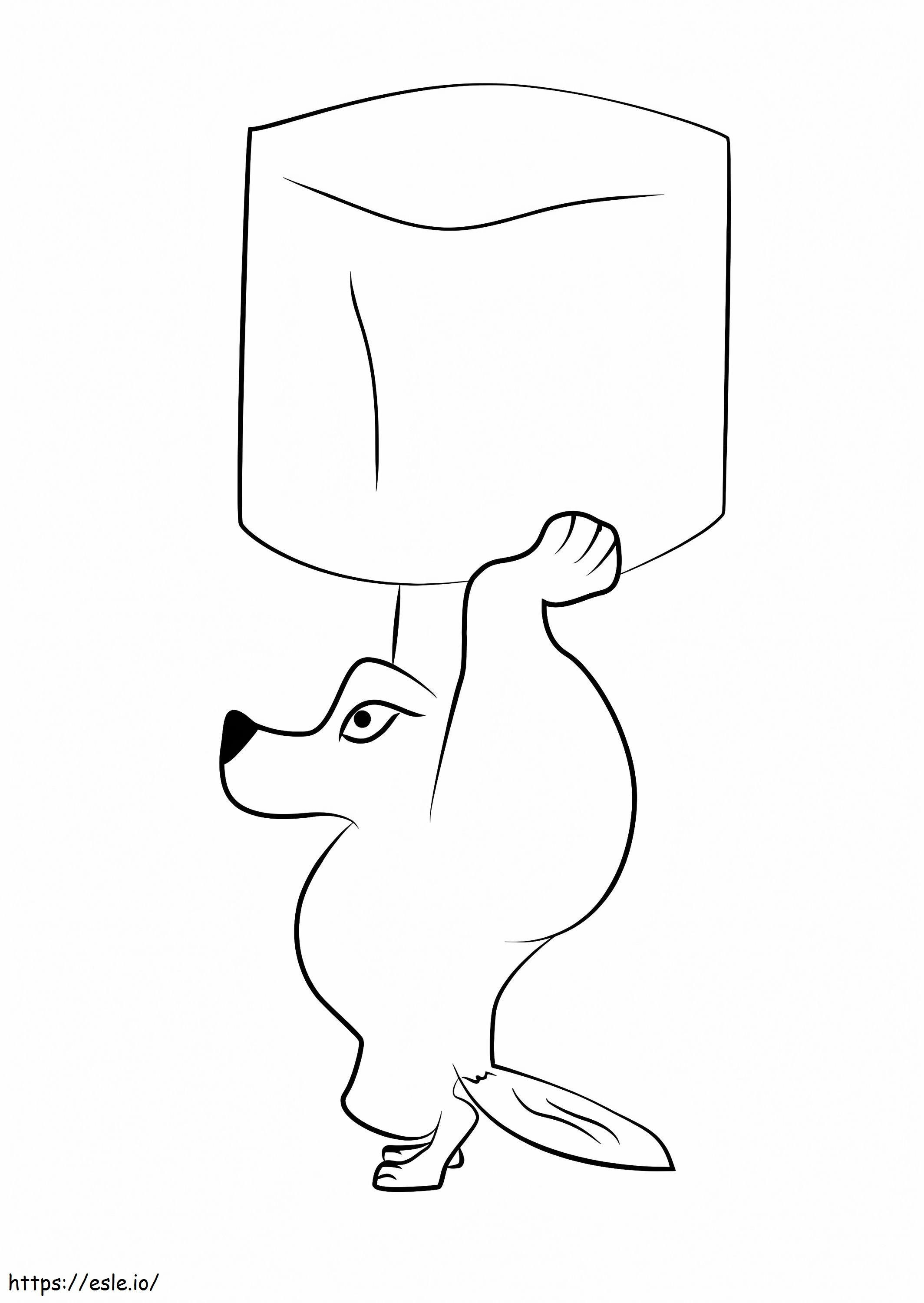 Ice Wolf Undertale coloring page