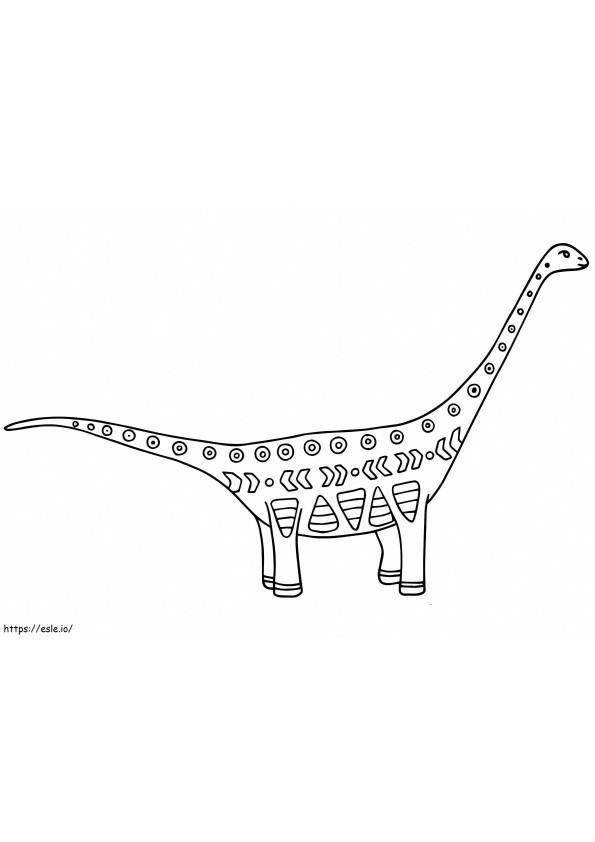 バロサウルス アレブリヘ ぬりえ - 塗り絵