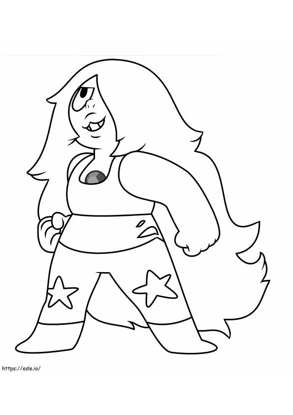 Amethyst Smiling coloring page