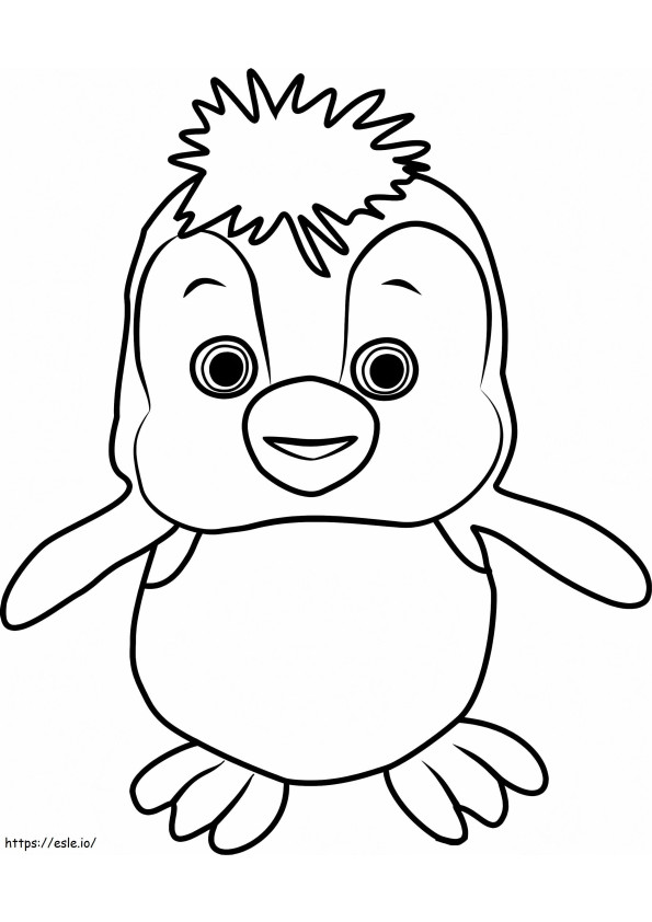 Penguin From Masha And The Bear coloring page