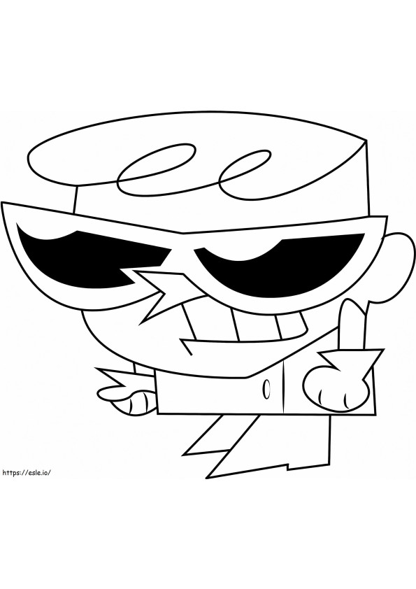 Angry Dexter coloring page