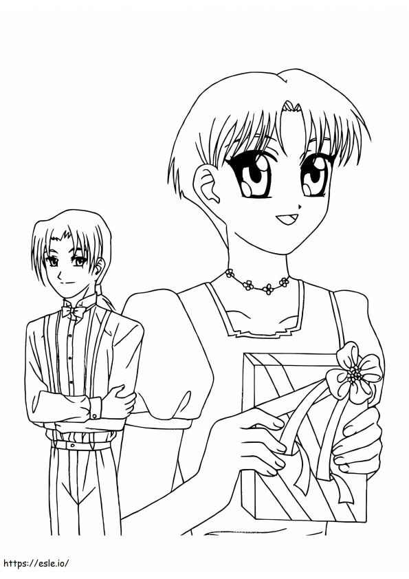 Cute Tokyo Mew Mew coloring page