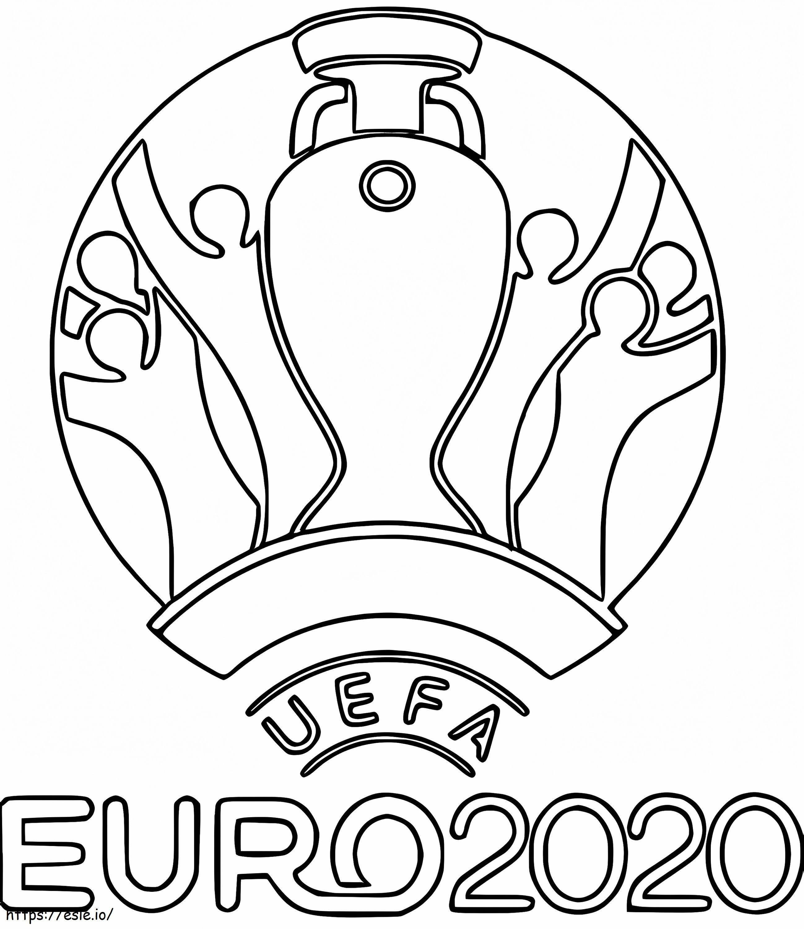 Eurocopa 2020 2021 para colorear