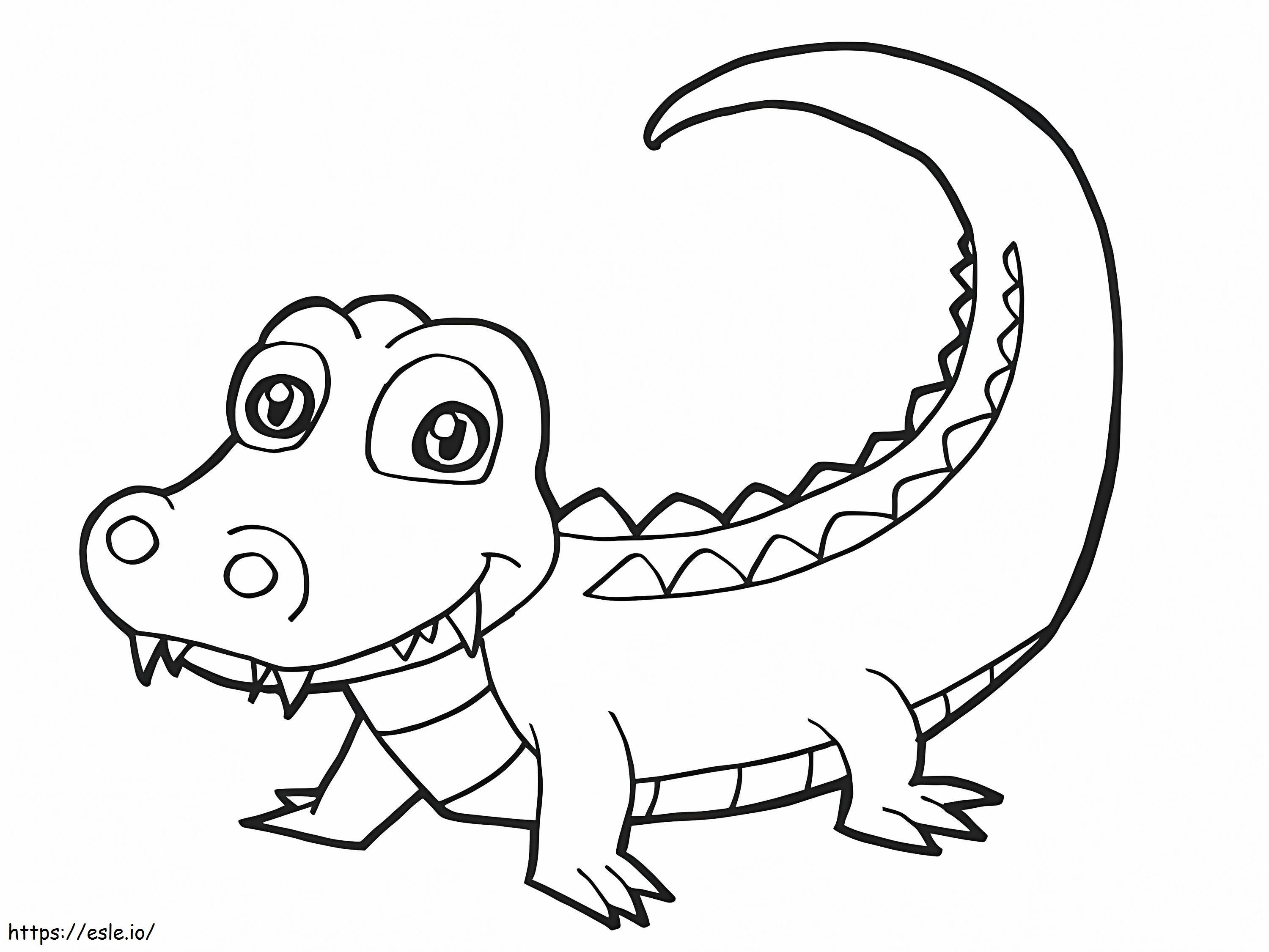 Crocodile For Kids coloring page
