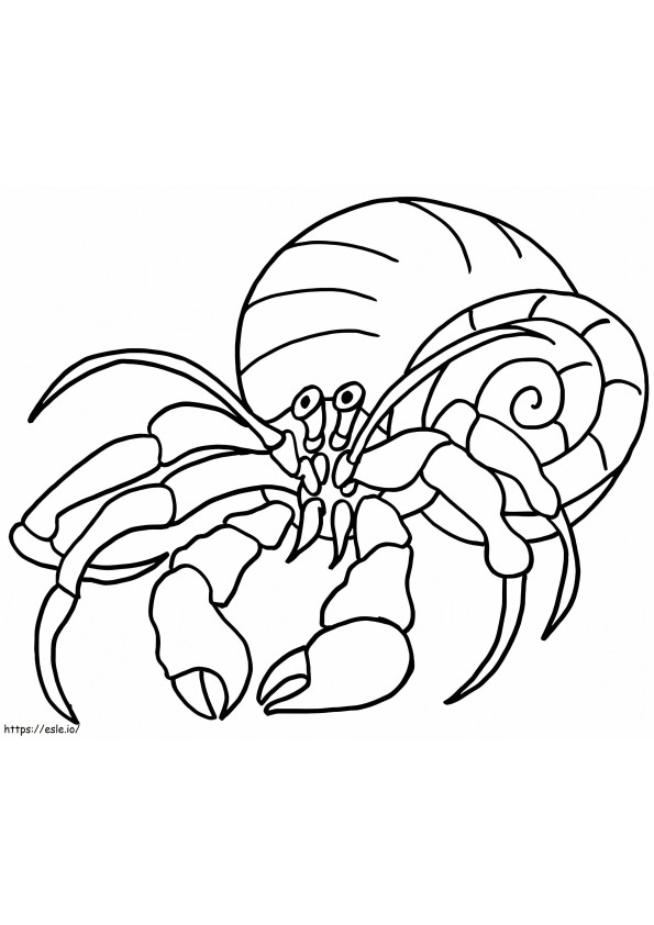 Caranguejo Eremita 4 para colorir