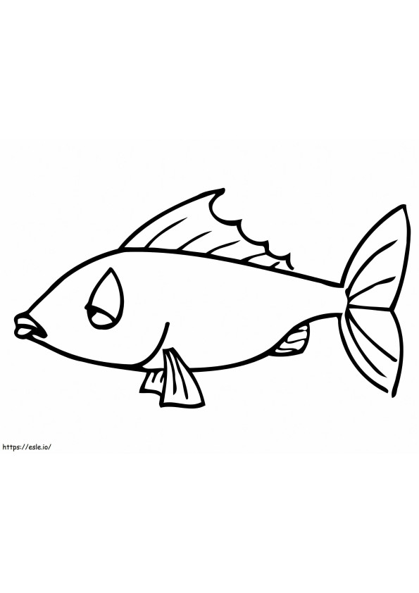 Pește Trist de colorat