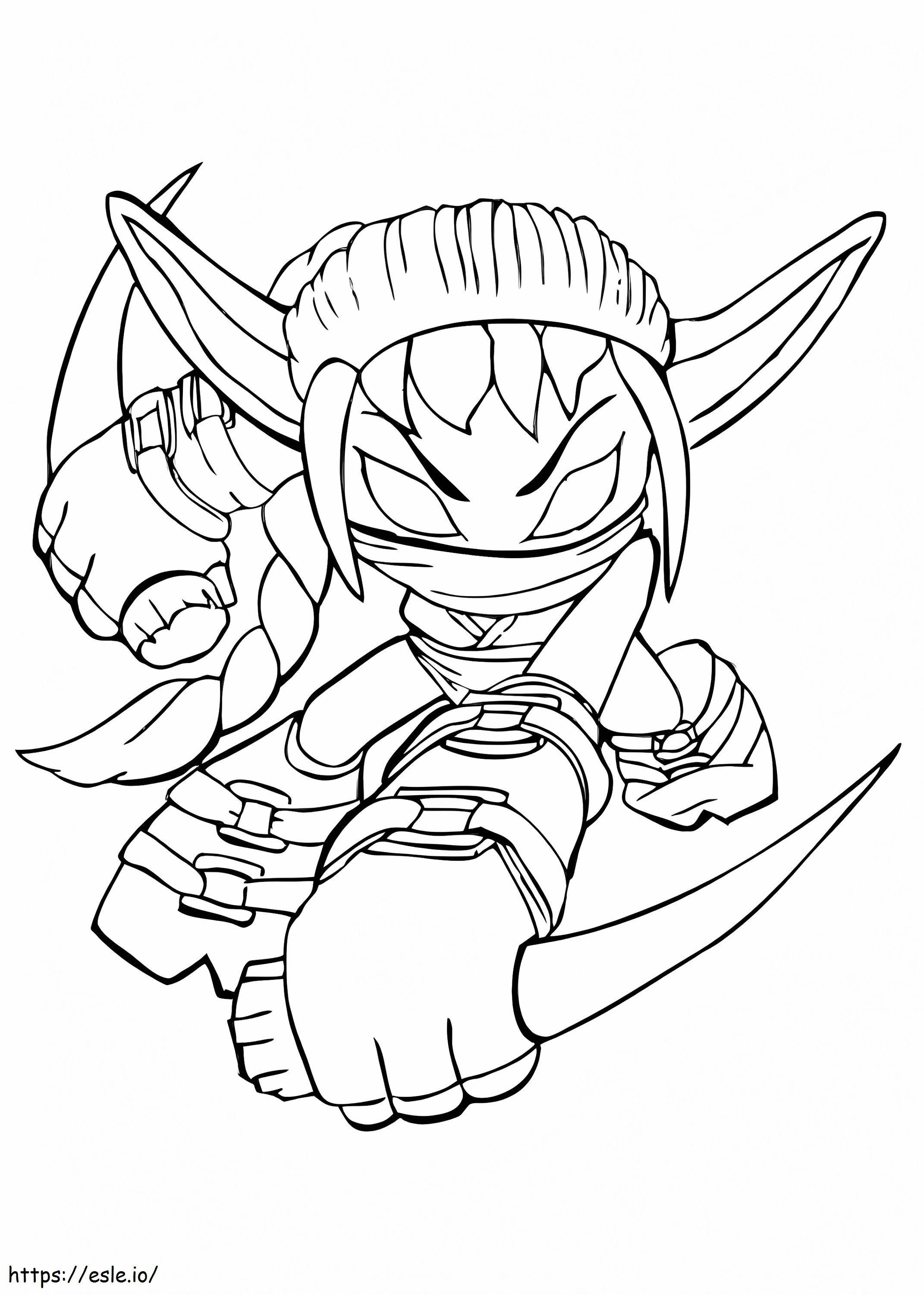 Stealth Elf A4 Coloring Page