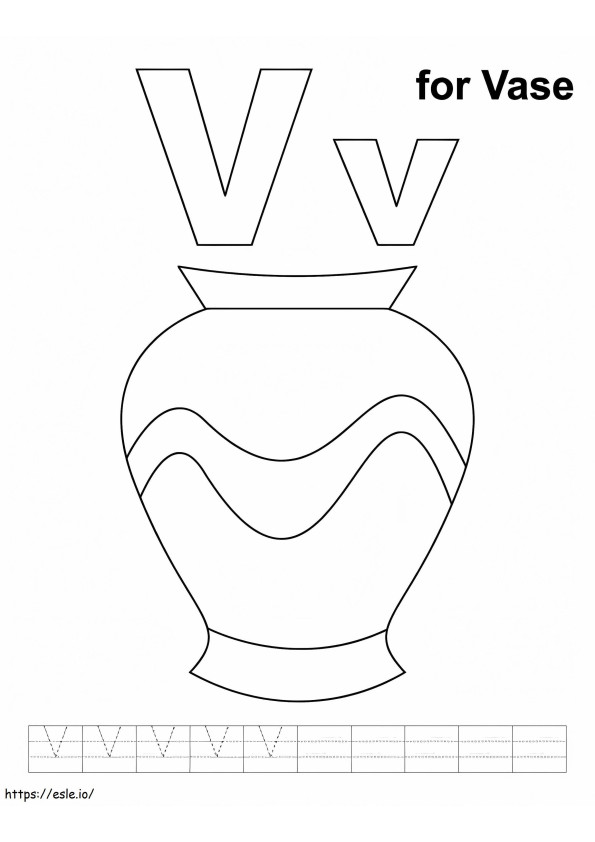 V jak wazon