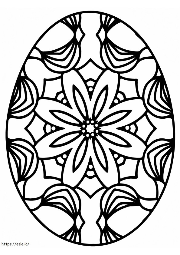 Dignified Easter Egg coloring page