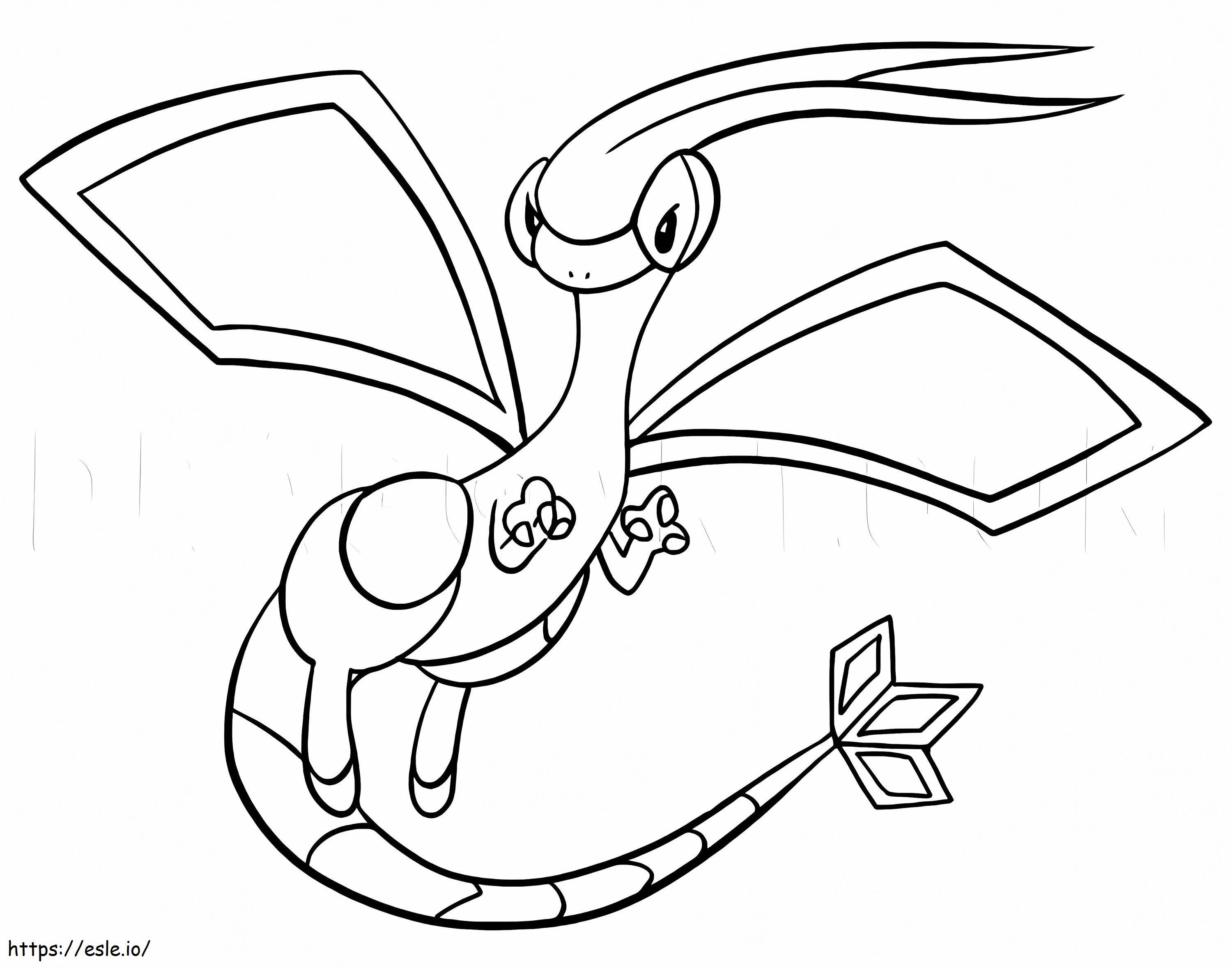 Coloriage Pokemon Flygon à imprimer dessin