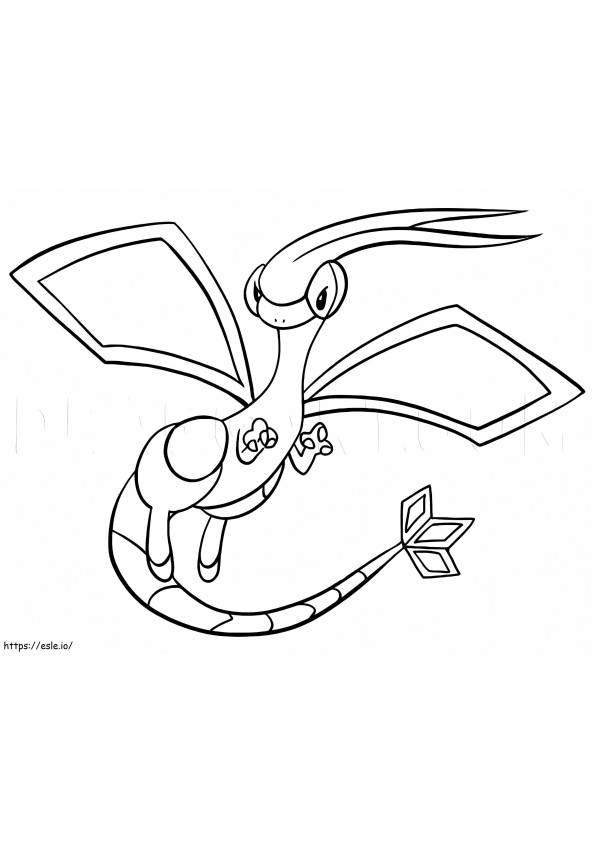 Coloriage Pokemon Flygon à imprimer dessin