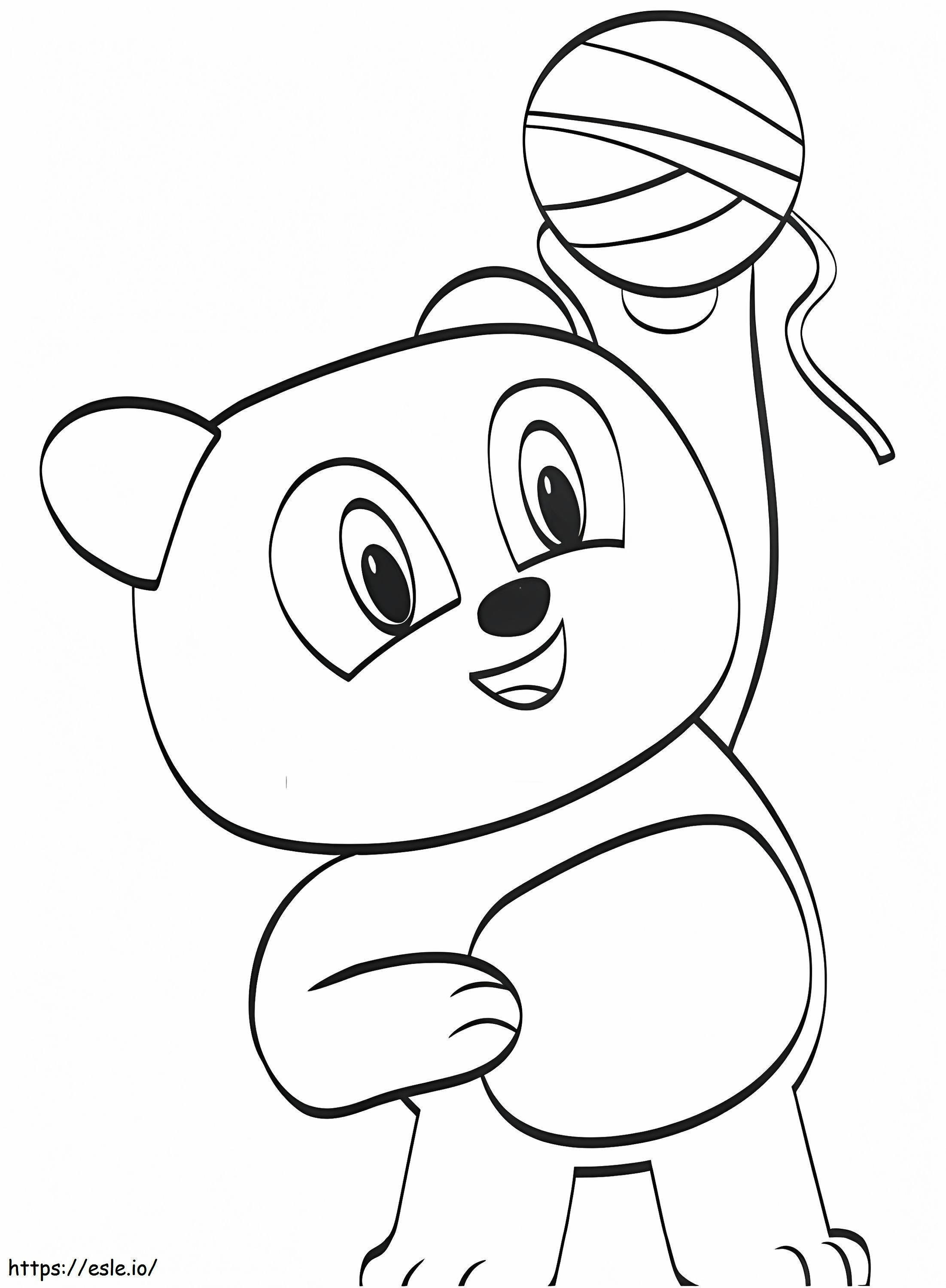 1534817944 Ping With Wool Roll A4 coloring page