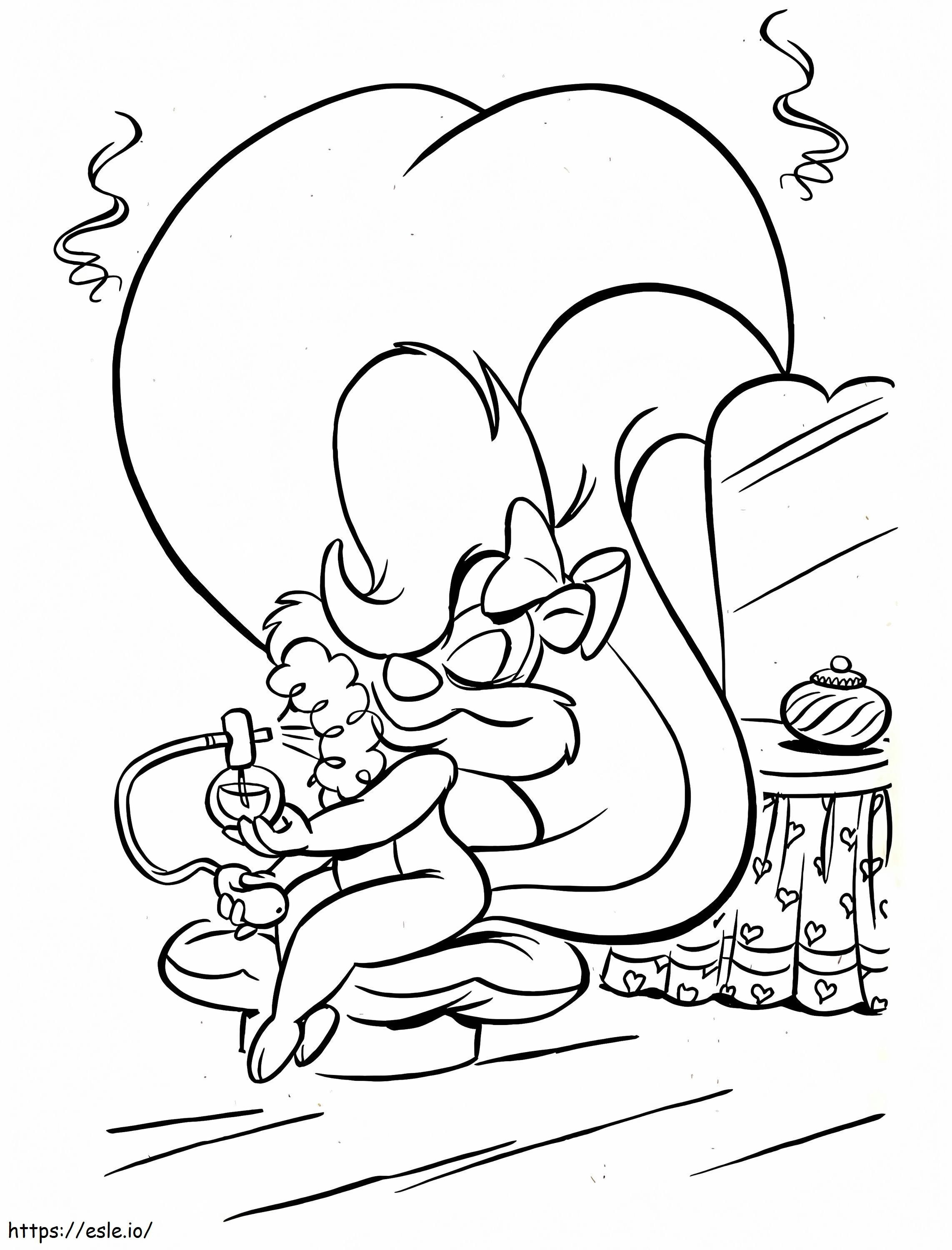 Fifi La Fume Tiny Toon Adventures coloring page