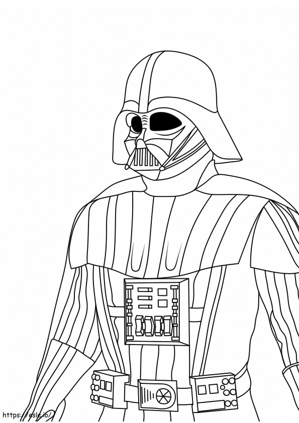Star Wars Dark Vador coloring page