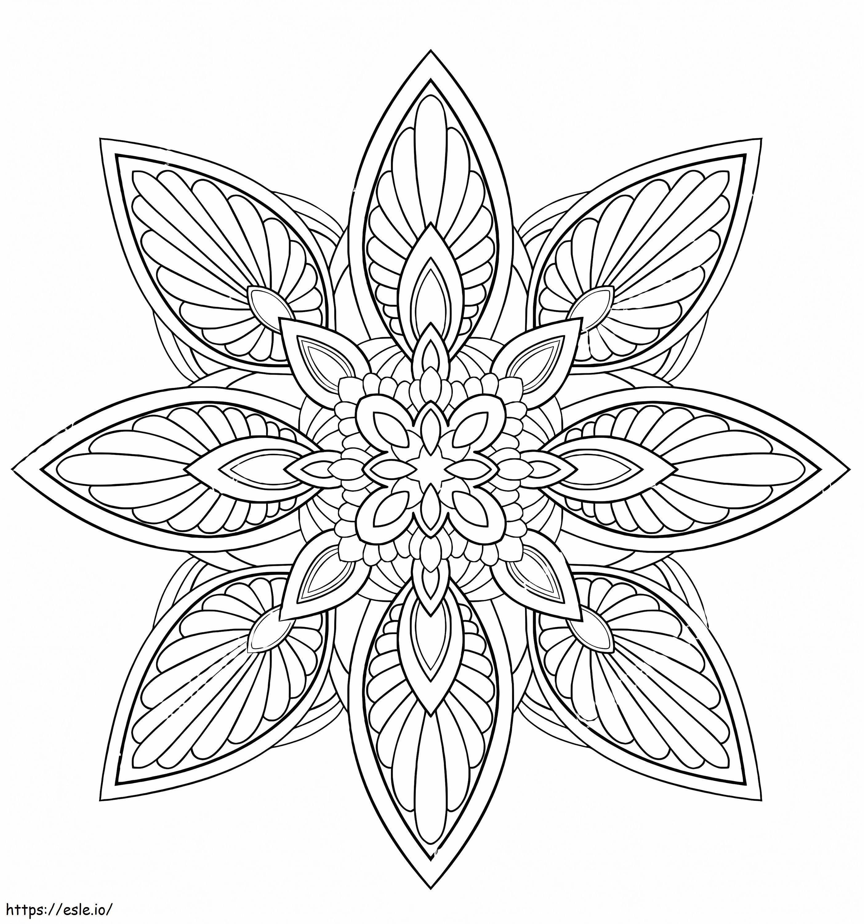 Flower Mandala 28 coloring page