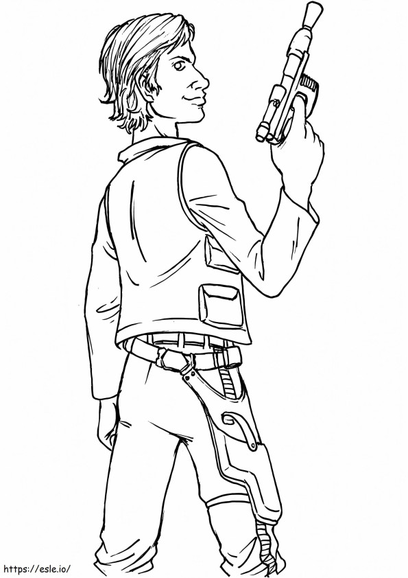 Young Han Solo coloring page