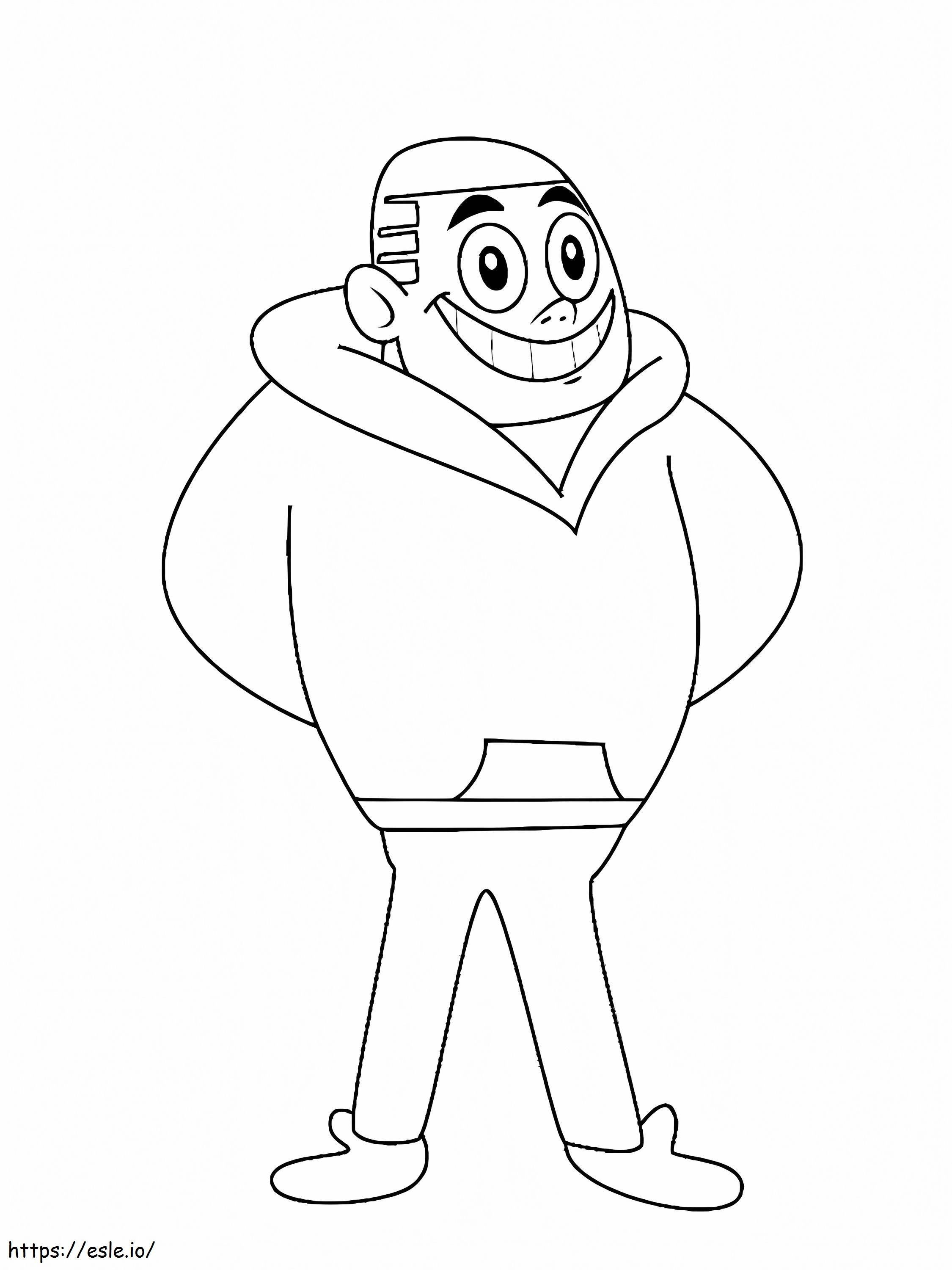 Brock From Chucks Choice coloring page