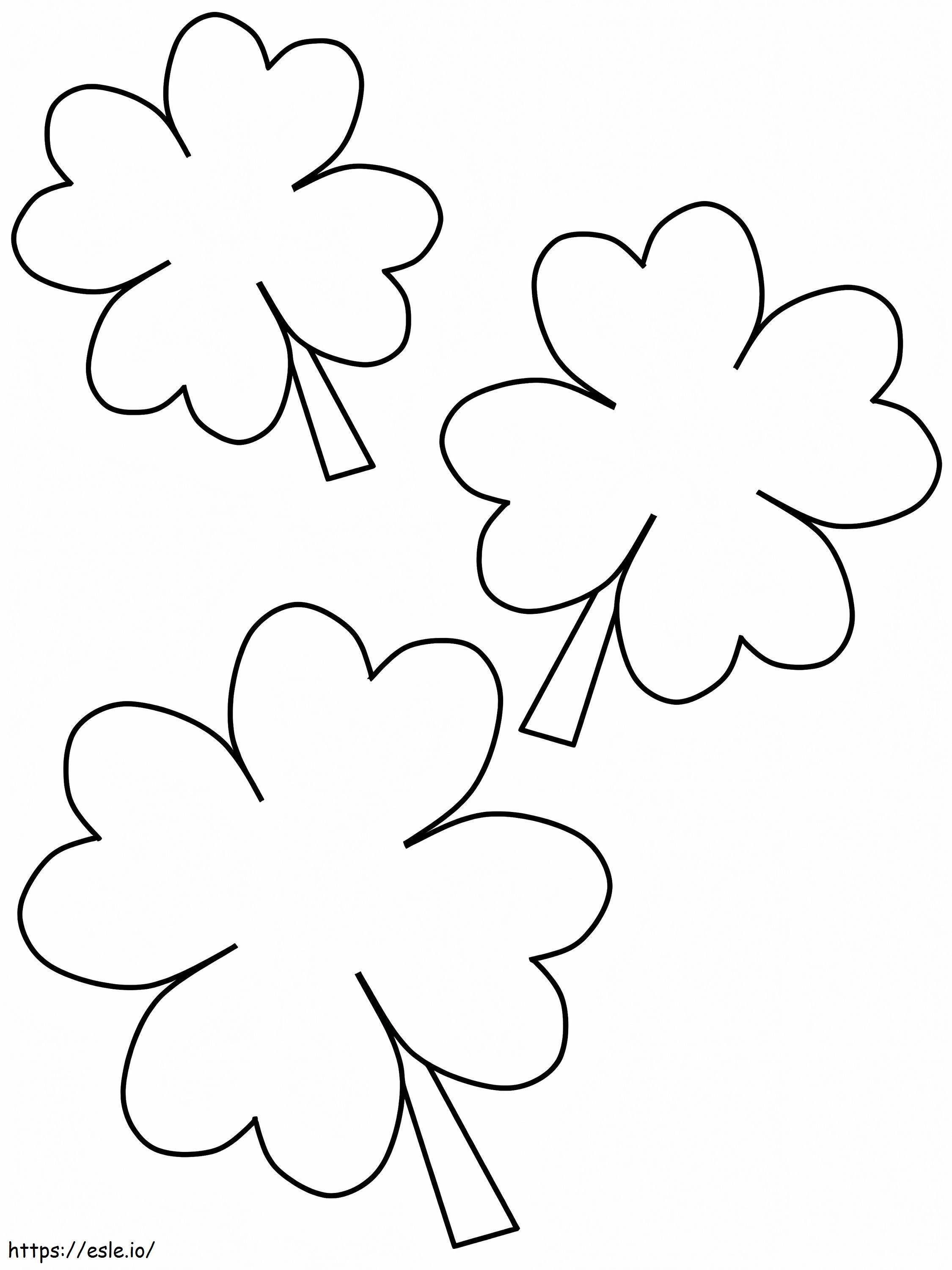 Four Leaf Clover 8 coloring page