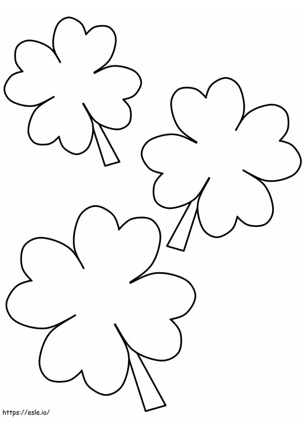 Four Leaf Clover 8 coloring page