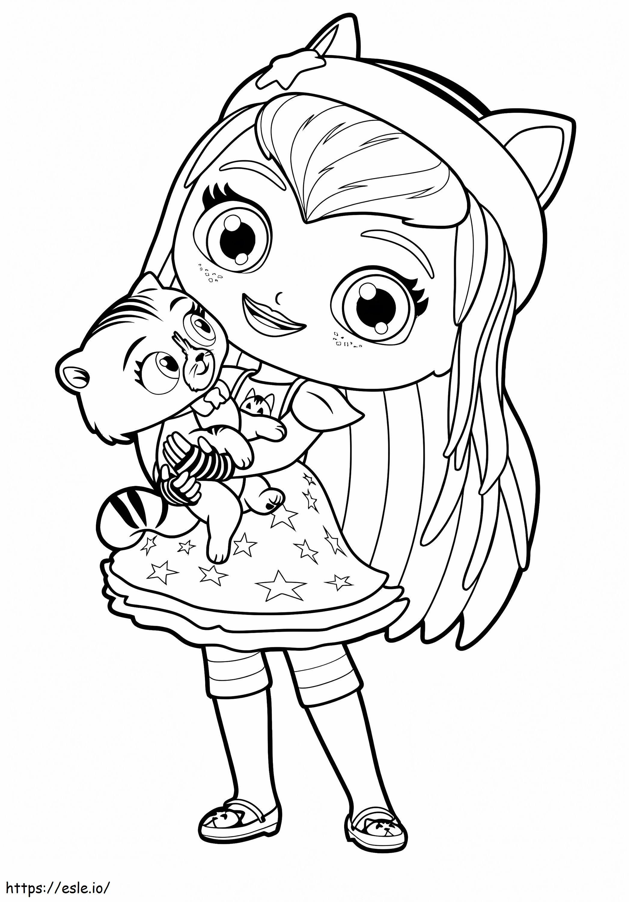 Hazel And Seven coloring page