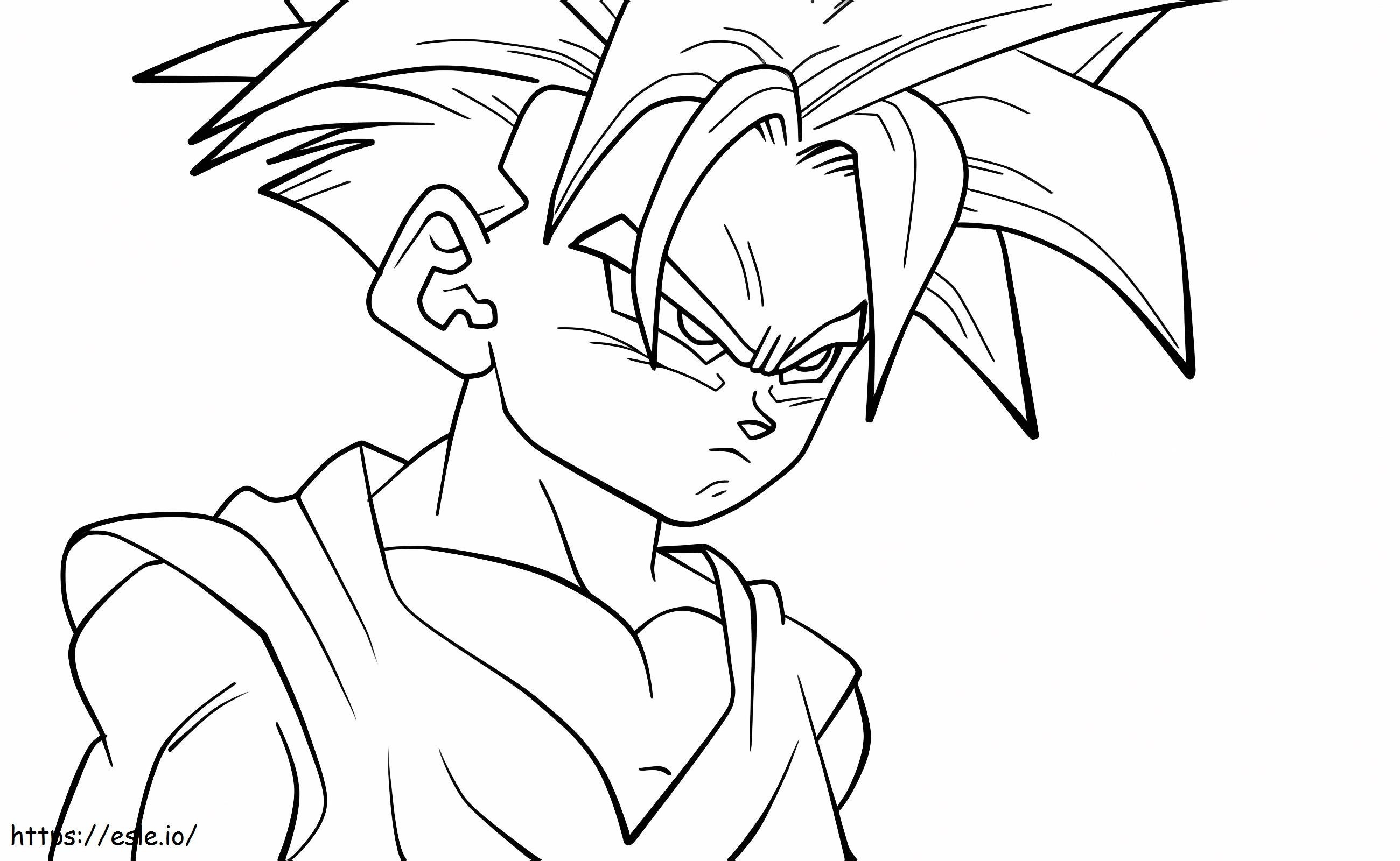 Gohan Head coloring page