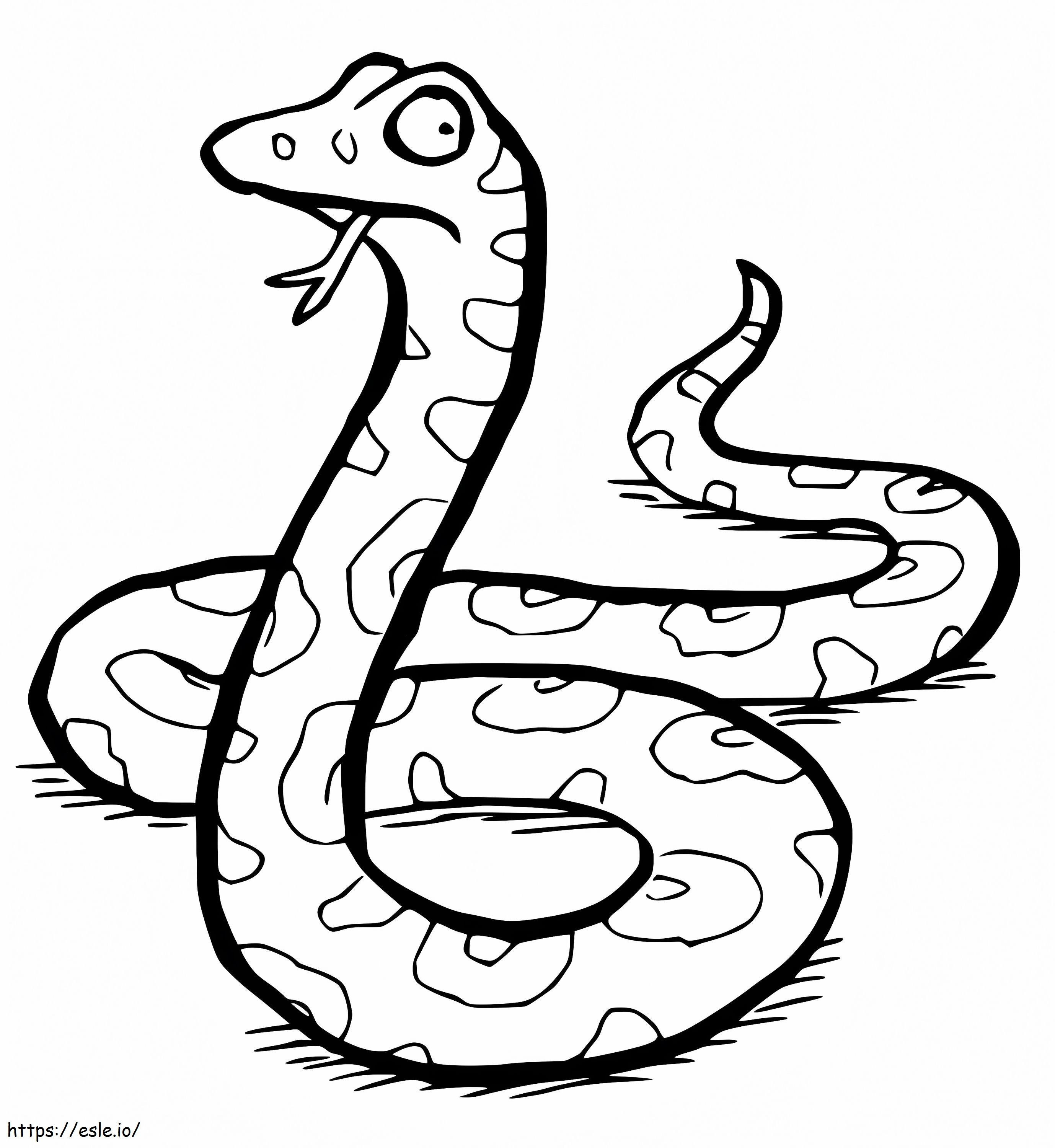 Coloriage Serpent de Gruffalo à imprimer dessin