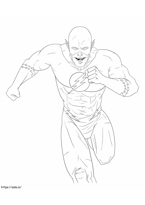 Flash Is Happy coloring page