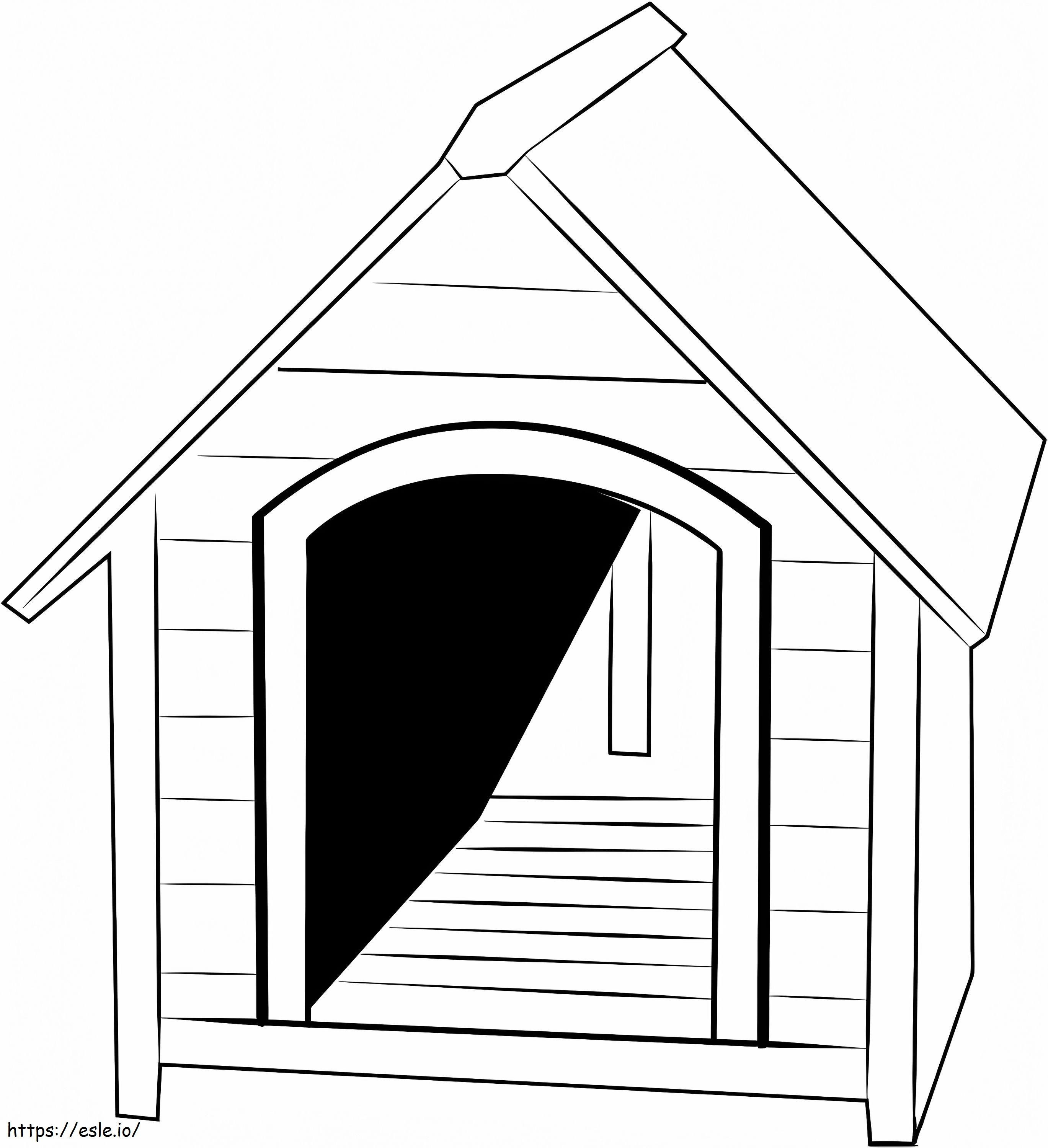 Domek dla Małego Psa kolorowanka