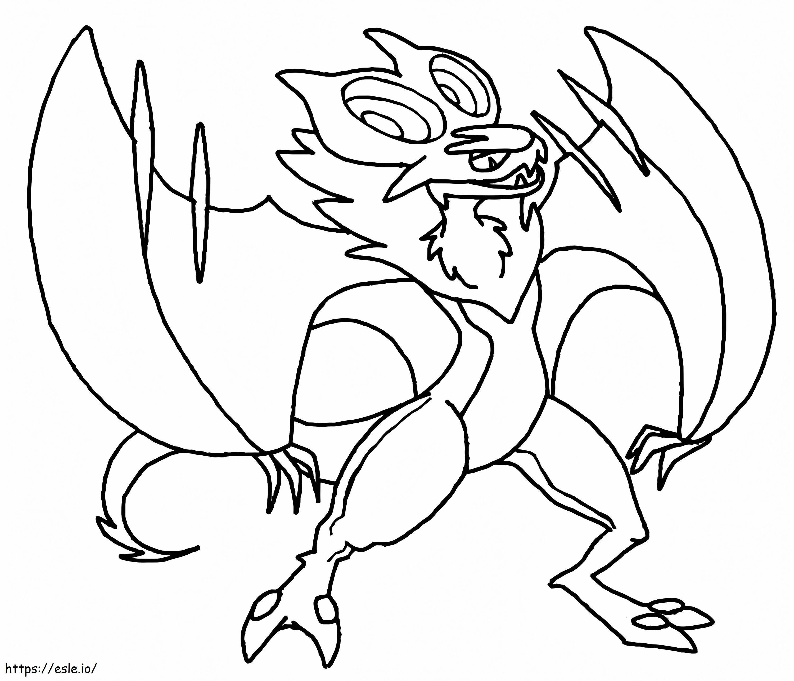 Printable Noivern coloring page