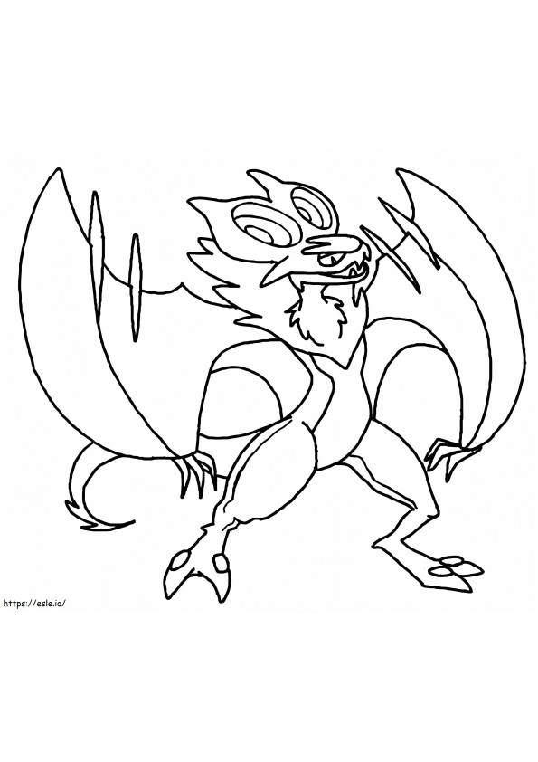 Printable Noivern coloring page